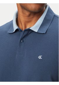 Calvin Klein Jeans Polo LV04RG234G Granatowy Regular Fit. Typ kołnierza: polo. Kolor: niebieski. Materiał: bawełna #5
