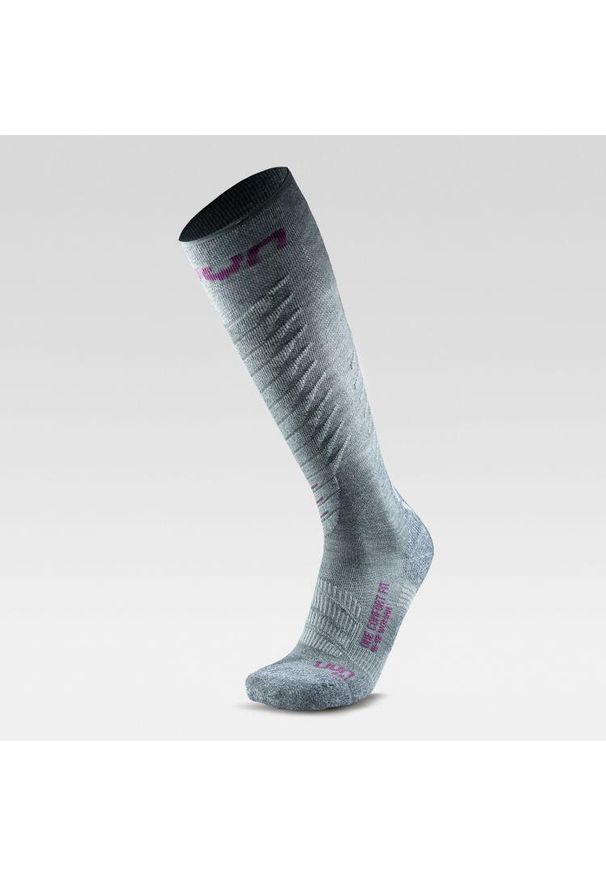 Skarpety narciarskie damskie UYN Ski One Comfort Fit. Kolor: szary. Sport: narciarstwo