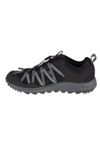 Buty do chodzenia męskie Merrell Wildwood Aerosport. Kolor: wielokolorowy, szary, brązowy. Materiał: materiał, syntetyk, tkanina. Szerokość cholewki: normalna. Sport: turystyka piesza
