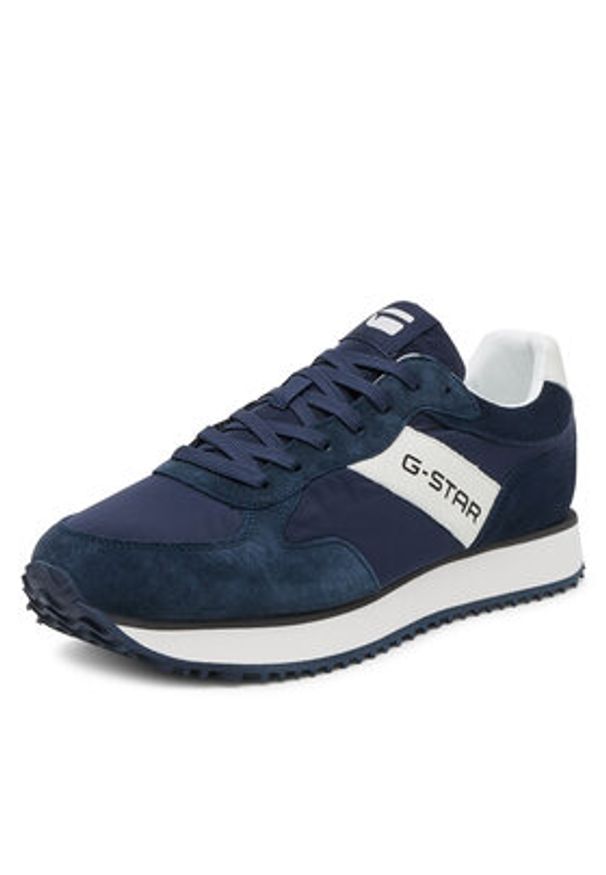 G-Star RAW - G-Star Raw Sneakersy XAVIER-01-WE Granatowy. Kolor: niebieski. Materiał: skóra, zamsz