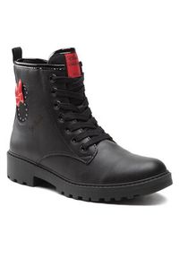 Geox Trapery J Casey G. C J2620C 000BC C9999 D Czarny. Kolor: czarny. Materiał: skóra #7