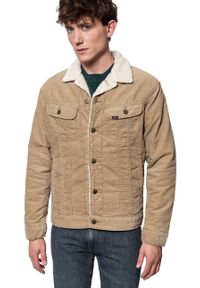 Lee - KURTKA ZIMOWA LEE SHERPA RIDER ANTILOPE L87AFA30. Materiał: sztruks. Sezon: zima #8