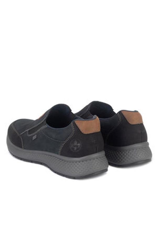 Rieker Półbuty B7654-02 Czarny. Kolor: czarny. Materiał: syntetyk