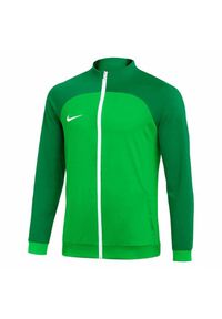 Nike - Męska Kurtka Dresowa Academy Pro DriFIT. Kolor: zielony. Materiał: dresówka