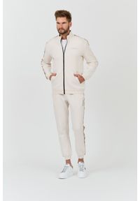 Guess - GUESS Beżowa męska bluza Mickey Full Zip, Rozmiar S. Kolor: beżowy #5