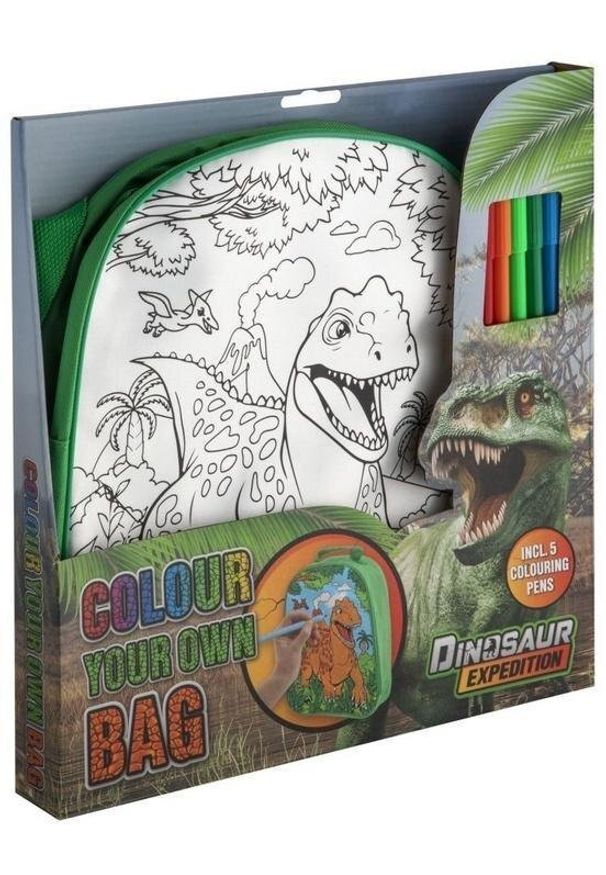 Zip & Zoe Plecak do kolorowania Dino