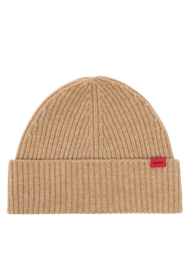 Hugo - Czapka HUGO. Kolor: beżowy