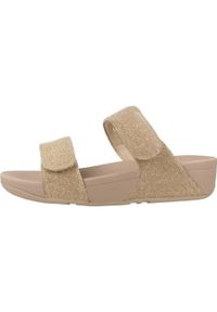 Flip*Flop - Sandały Fitflop Model Lulou Kolor Brązowy. Kolor: brązowy. Materiał: tkanina, syntetyk