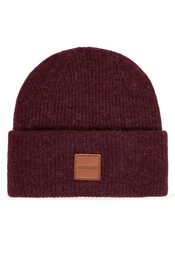 Coach Czapka CU825 Fioletowy. Kolor: fioletowy. Materiał: wełna