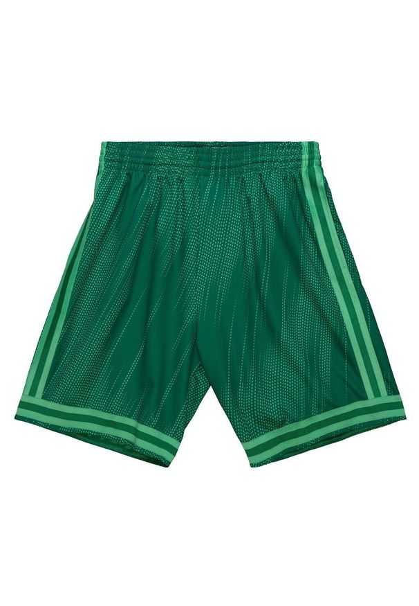 Mitchell & Ness - Monochromatyczne szorty Boston Celtics Swingman 1985/86. Kolor: zielony. Sport: koszykówka