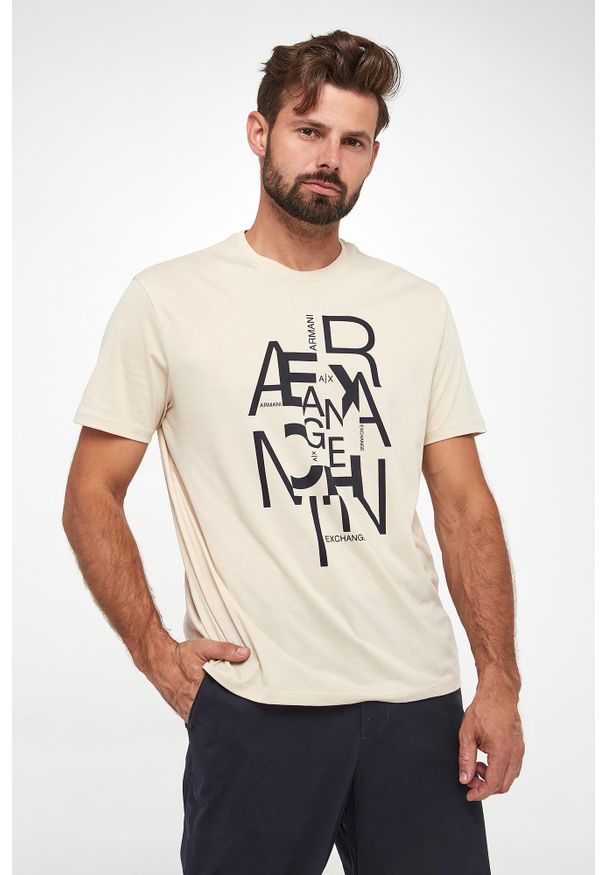 Armani Exchange - T-shirt męski z logo ARMANI EXCHANGR