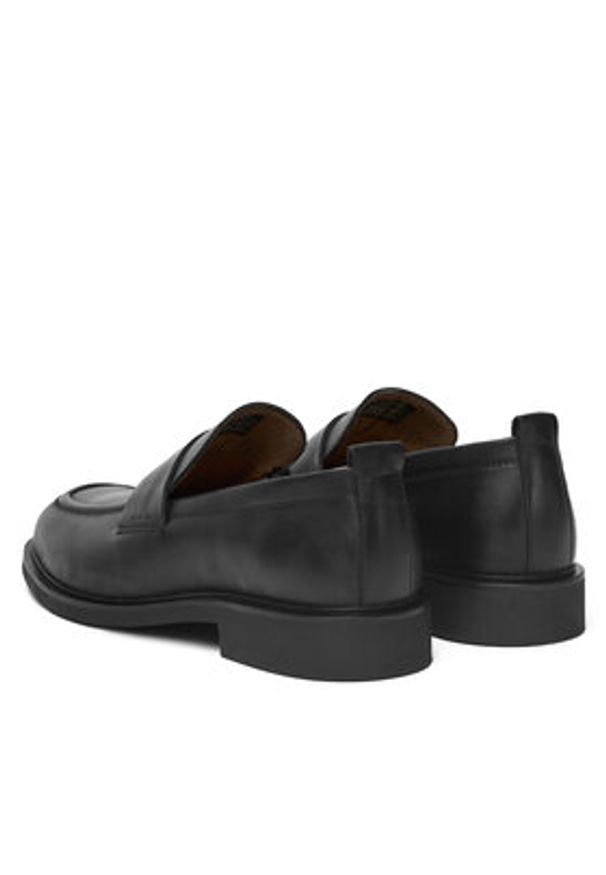 Calvin Klein Półbuty SQ RUBBER LOAFER HM0HM01901 Czarny. Kolor: czarny. Materiał: skóra