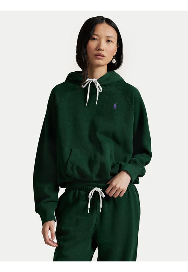 Polo Ralph Lauren Bluza 211971698005 Zielony Relaxed Fit. Typ kołnierza: polo. Kolor: zielony. Materiał: bawełna