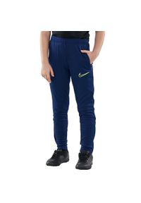 Nike - Spodnie Dresowe Dla Dzieci Academy 21 DriFIT. Kolor: niebieski. Materiał: dresówka