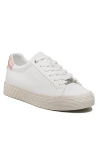 Calvin Klein Sneakersy Vulc Lace Up HW0HW01372 Biały. Kolor: biały. Materiał: skóra