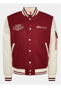 Alpha Industries Kurtka bomber Varsity Air Force 138107 Bordowy Regular Fit. Kolor: czerwony. Materiał: syntetyk #1