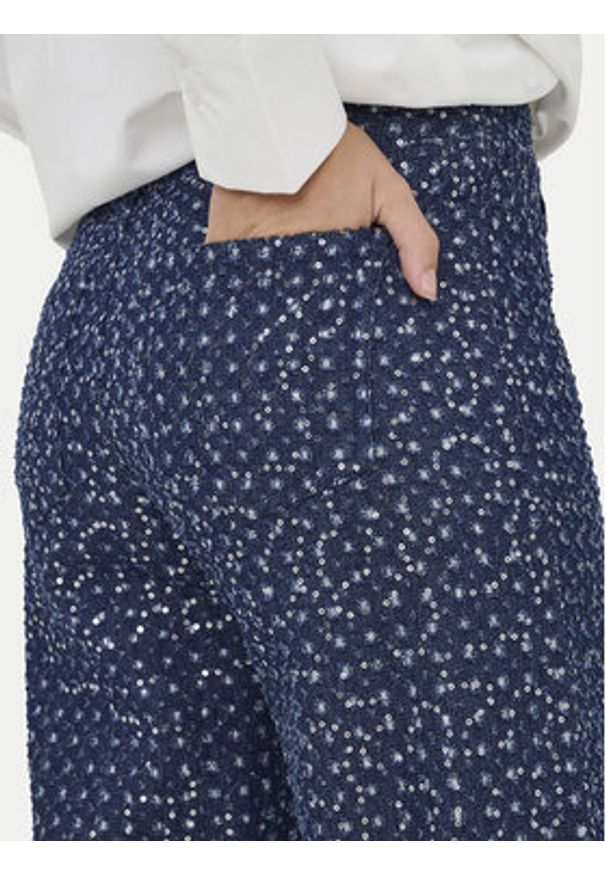 only - ONLY Spodnie materiałowe Evita 15362397 Granatowy Wide Leg. Kolor: niebieski. Materiał: syntetyk