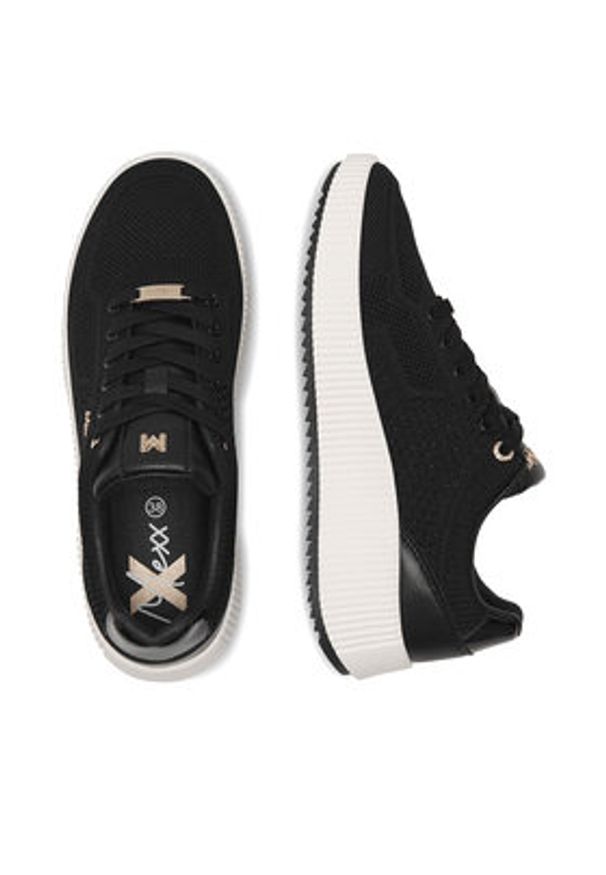 MEXX Sneakersy MIRL1011341W-01 Czarny. Kolor: czarny. Materiał: materiał