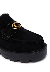 Guess Loafersy za Czarny. Kolor: czarny. Materiał: skóra, zamsz #3
