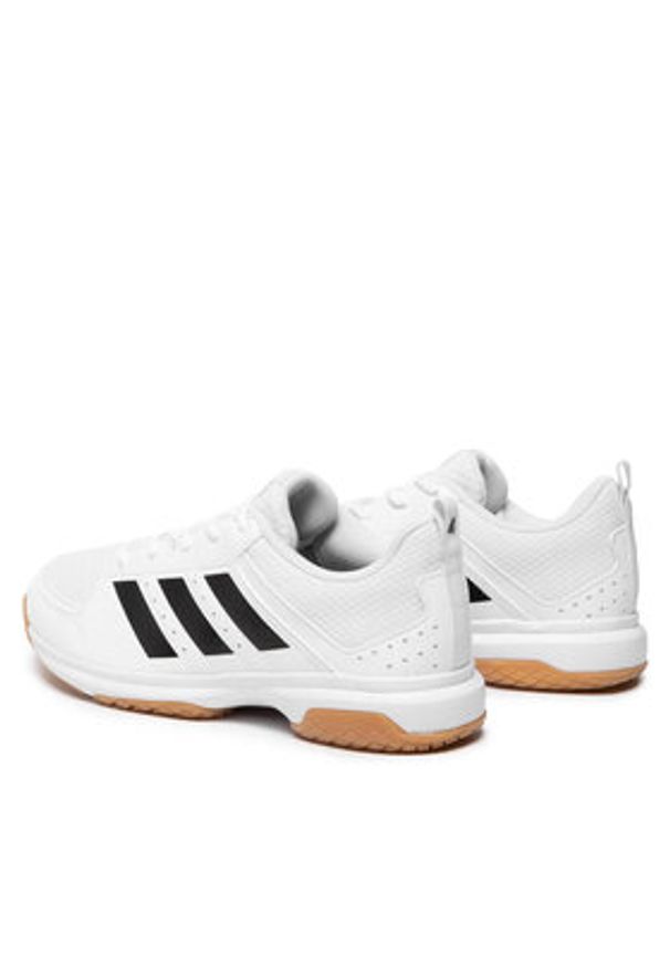 Adidas - adidas Buty halowe Ligra 7 M GZ0069 Biały. Kolor: biały. Materiał: skóra