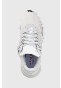 adidas Originals buty Valerance W kolor szary. Nosek buta: okrągły. Zapięcie: sznurówki. Kolor: szary. Materiał: guma. Obcas: na platformie