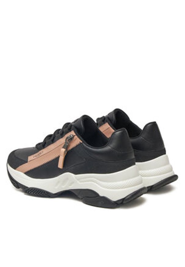 TwinSet - TWINSET Sneakersy 242TGT18E Czarny. Kolor: czarny. Materiał: skóra