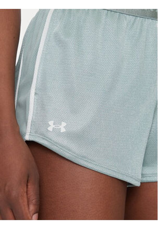 Under Armour Szorty sportowe Tech™ Play Up Shine 1389883 Zielony Regular Fit. Kolor: zielony. Materiał: syntetyk