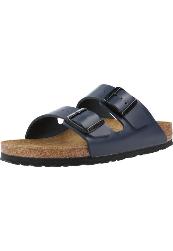 Klapki męskie Birkenstock Arizona. Zapięcie: bez zapięcia. Kolor: wielokolorowy, niebieski. Materiał: materiał, syntetyk