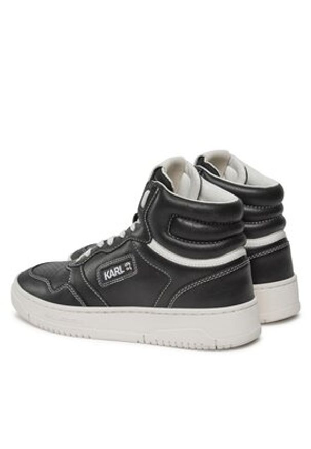 Karl Lagerfeld - KARL LAGERFELD Sneakersy KL63050 Czarny. Kolor: czarny. Materiał: skóra