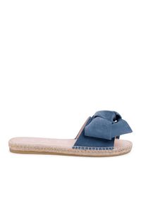 Manebi Espadryle Sandals With Bow K 1.3 J0 Niebieski. Kolor: niebieski. Materiał: zamsz, skóra