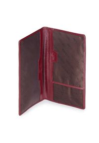 Wittchen - Etui na paszport skórzane lakierowane bordowe. Kolor: czerwony. Materiał: skóra, lakier #4