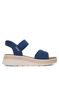 skechers - Skechers Sandały BOBS Sun Ray 114413/NVY Granatowy. Kolor: niebieski. Materiał: materiał #1