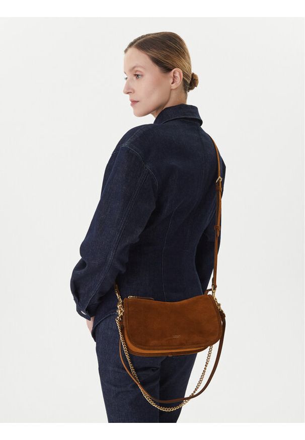 Coach Torebka Waverly CCC37 Brązowy. Kolor: brązowy. Materiał: zamszowe, skórzane