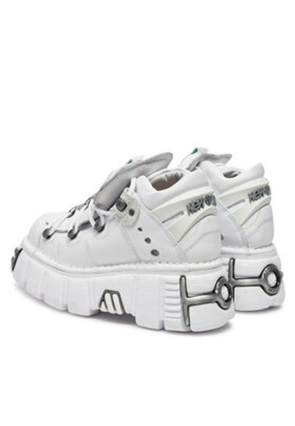 NEW ROCK Sneakersy M-106N-S18 Biały. Kolor: biały. Materiał: skóra