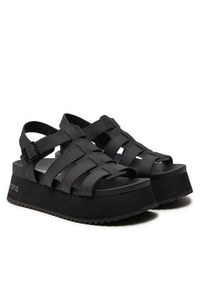 Calvin Klein Jeans Sandały Platform Buckle Rubber Mg Mtl YW0YW01513 Czarny. Kolor: czarny. Obcas: na platformie