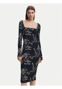 Desigual Sukienka codzienna 25SWVK05 Czarny Slim Fit. Okazja: na co dzień. Kolor: czarny. Materiał: syntetyk. Typ sukienki: proste. Styl: casual