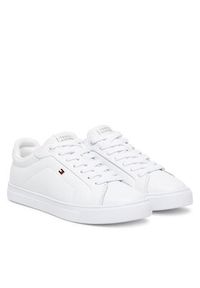 TOMMY HILFIGER - Tommy Hilfiger Sneakersy Icon Court FW0FW08815 Biały. Kolor: biały. Materiał: skóra #6