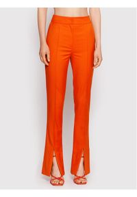 Patrizia Pepe Spodnie materiałowe 8P0424/A106-R753 Pomarańczowy Regular Fit. Kolor: pomarańczowy. Materiał: syntetyk #1