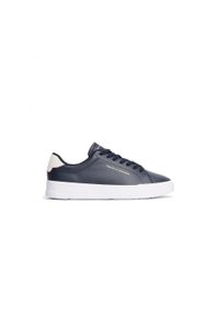 TOMMY HILFIGER - Tenisówki Tommy Hilfiger Model Fm0fm05367 Kolor Niebieski. Kolor: niebieski. Materiał: skóra, tkanina
