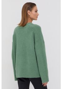 Samsoe & Samsoe - Samsoe Samsoe Sweter wełniany damski kolor zielony. Kolor: zielony. Materiał: wełna. Długość rękawa: długi rękaw. Długość: długie #5