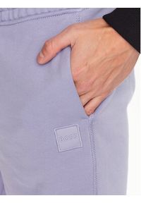 BOSS - Boss Spodnie dresowe 50468454 Fioletowy Regular Fit. Kolor: fioletowy. Materiał: dresówka