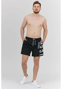 DSQUARED2 Beachwear Czarne męskie szorty kąpielowe icon, Rozmiar 46. Kolor: czarny. Materiał: poliester