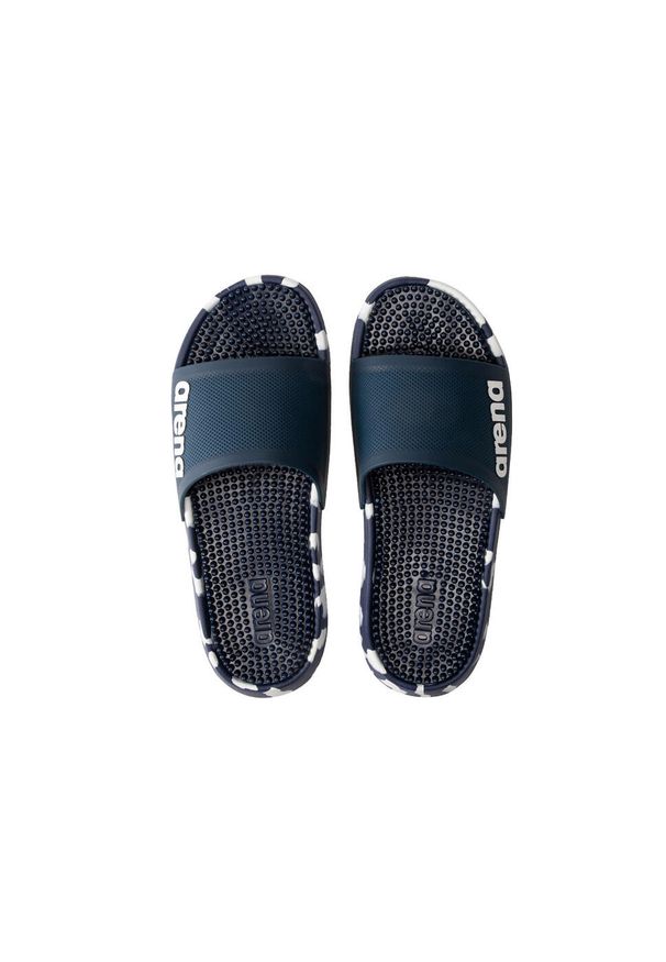 Klapki na basen Arena Marco. Kolor: wielokolorowy, niebieski, szary. Styl: sportowy