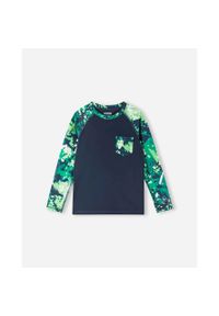 Koszulka kąpielowa dla dzieci z ochroną UV Reima Kroolaus. Kolor: niebieski. Długość rękawa: długi rękaw #1