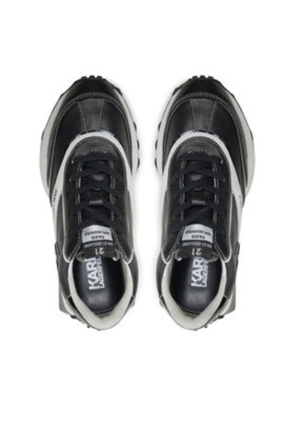 Karl Lagerfeld - KARL LAGERFELD Sneakersy KL62934 Czarny. Kolor: czarny. Materiał: skóra