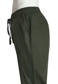 Lniane Spodnie Idealne na Lato - Brave Soul - Khaki. Kolor: brązowy. Materiał: bawełna, len. Sezon: lato. Styl: klasyczny, wakacyjny #3