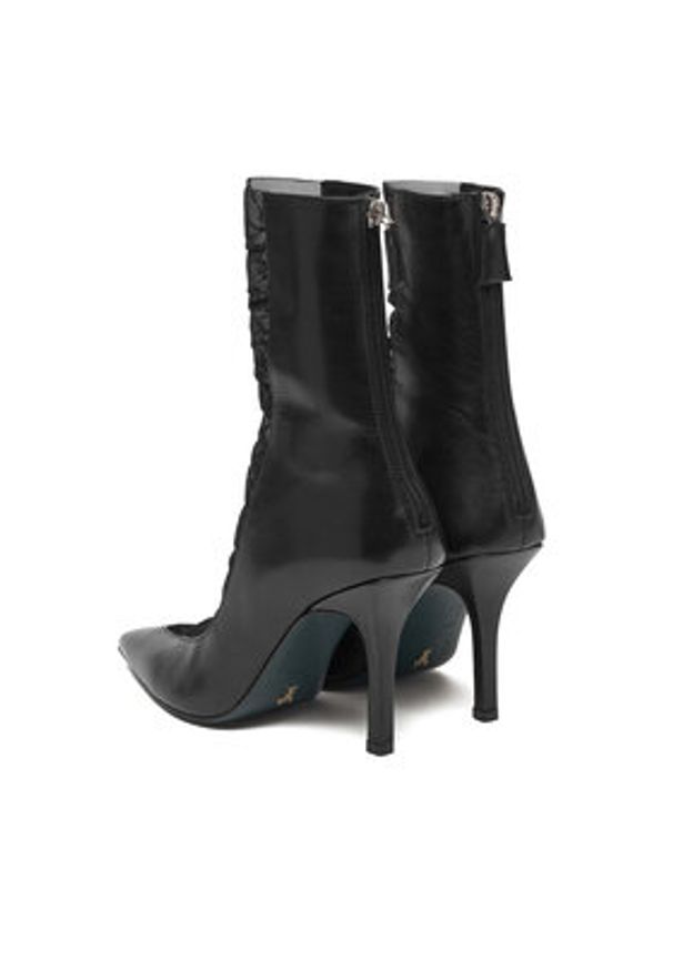 Patrizia Pepe Botki 2Y0020/V038-K103 Czarny. Kolor: czarny. Materiał: skóra