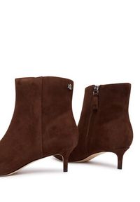 Lauren Ralph Lauren - LAUREN RALPH LAUREN Botki McKay 802967779004 Brązowy. Kolor: brązowy. Materiał: zamsz, skóra