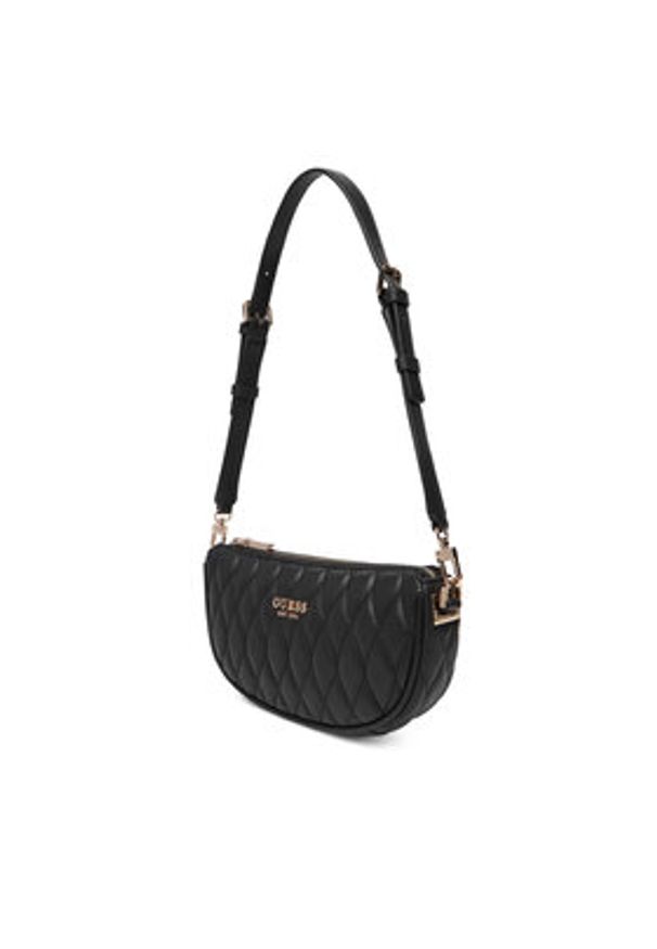 Guess Torebka HWQG81 22720 Czarny. Kolor: czarny. Materiał: skórzane