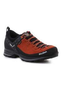 Buty Salewa Ms Mtn Trainer 2 Gtx M 61356-7519 czarne pomarańczowe. Wysokość cholewki: przed kostkę. Kolor: czarny, wielokolorowy, pomarańczowy. Materiał: skóra, zamsz, materiał, guma. Szerokość cholewki: normalna. Technologia: Gore-Tex. Sport: turystyka piesza